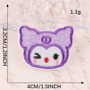 Original Embroidery Sticker Embroidery Label Clothing Accessories Cute Cartoon Animal Head Badge Handmade DIY Patch Cloth Sticker
