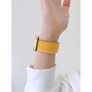 Применимо Apple Часы ремешок iwatch8765 фиолетовый обратный петля для комфорта applewatchs9 спортивный расширенный смысл
