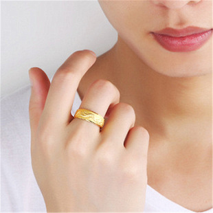 Plated 24k gold men's open ring men's Veyron ring domineering fashion ring jewelry men's factory wholesale