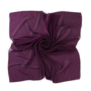 2022 new solid color monochrome Pearl chiffon scarf scarf wholesale Malaysia 110 large square scarf scarf