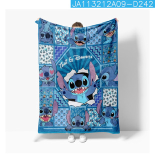 3D трансграничный новый мультфильм Stitch одеяло для сна фланелевый принт для теплого сна одеяло для сна