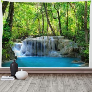 Nordic ins Amazon forest hanging cloth art wall tapestry digital printing tapestry custom factory direct supply