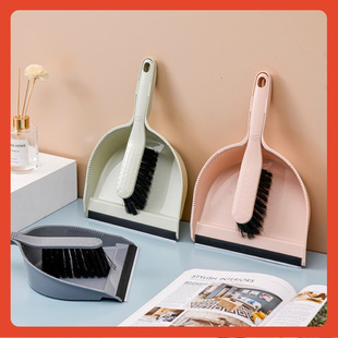 ≈Wholesale Small Broom and Dustpan Set Desktop Cleaning Brush Computer Peripheral Broom and Dustpan Combination Household Dust Removal