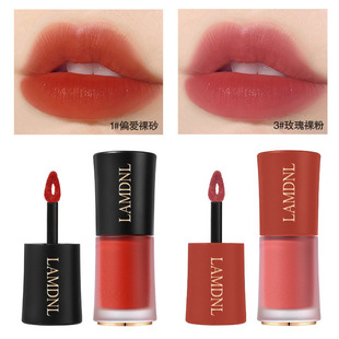 LAMDNL Small Man Waist Lip Glaze Lipstick Small Sample Fog Face Plain suit Lipstick Non-stick Cup Cheap Student Hair