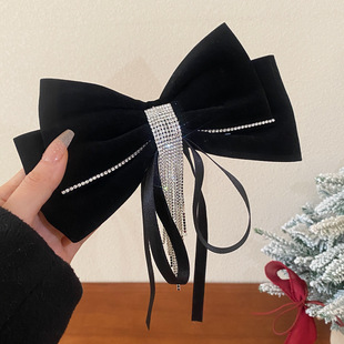 Ankora Red Velvet Bow Hairpin Sweet High-end Autumn and Winter Spring Clip Niche Joker Hair Accessories Wholesale Women