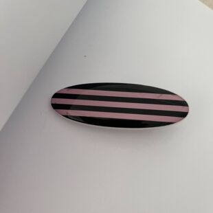 New Barbie pink black oval hairpin dripping oil high-grade forehead broken hairpin side clip oval hairpin cute in stock