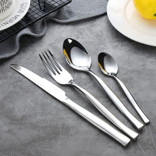 Wave handle stainless steel knife and fork spoon western food hotel tableware stainless steel western tableware 113 series factory wholesale