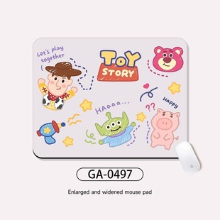 Pooh and Stitch Mouse Mat Cute Cartoon Animation Office Thickened Computer Desk Mat Wrist Pad for Boys and Girls