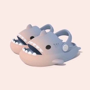 Детские сандалии Shark, женские летние детские домашние тапочки, нескользящие сандалии для мальчиков и девочек, домашние тапочки с носком, сандалии
