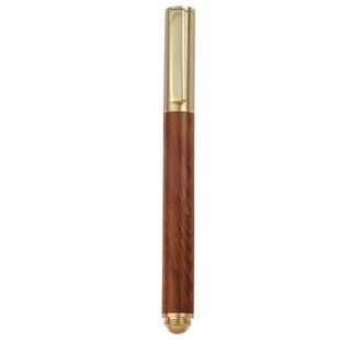 Teacher's Day Gift Sandalwood Pen Wooden Brass Black Gel Pen Counter Sign Pen Corporate LOGO Engraving Gifts