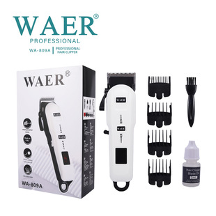 Cross-border WAER electric hair clipper electric clipper rechargeable black and white electric clipper household shaving hair clipper