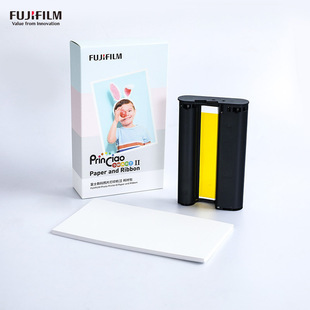 Fuji маленькая фотобумага Qiao для печати второго поколения, фотопринтер для мобильного телефона, второе поколение, специальная фотобумага для фотографий, 6 дюймов, с 40 лентами