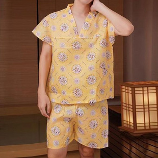 Disposable Bath Clothes for Men and Women, Massage Clothes, Beauty Salon, Foot Massage Shop, Bath Center Clothes, Pajamas, Sauna Steaming Clothes