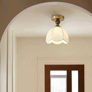 French Corridor Away Lights Antique Lamps-Silent Retro Entrance Romantic Cloakroom Balcony Ceiling Lamp