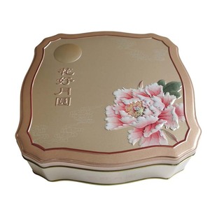Tinplate Polygonal Octagonal Can Biscuit Tin Can 2-Pack Moon Cake Box Custom Large Cake Box Special-Shaped Can