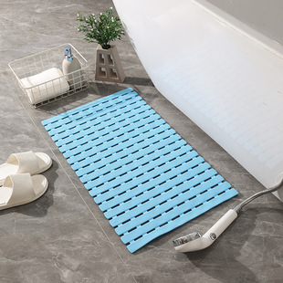 PVC Bathroom Anti-Slip Mat Household Bathroom Bath Drainage Anti-Drop Suction Cup Floor Mat Bathtub Bath Massage Foot Mat
