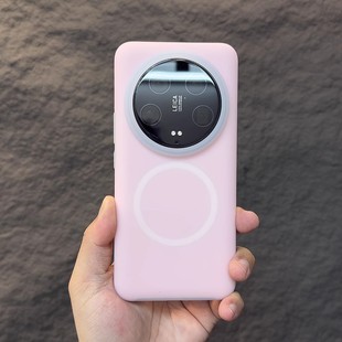 Применимо к Xiaomi 14Ultra Официальное жидкое желе чехол для телефона сплошной цвет полный пакет красный рис k70Pro магнитопоглощение анти-падение