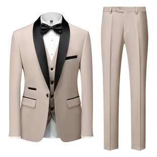 New Grooms мужчины Мужчины Свадебные костюмы Шаль Лацкан Жених Смокинги