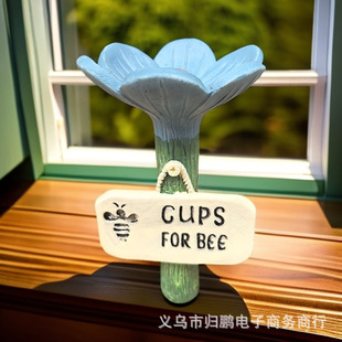 Cross Border Bee Insect Drinking Cup Bee Insect Drinking Cup Resin Flower Bee Drinker
