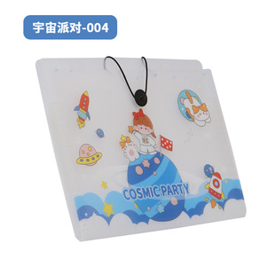 Folder organ bag custom transparent office student information paper storage folder simple buckle multi-layer organ folder