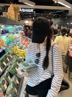 24ss новый модный минималистский стиль буквенные наклейки белый полосатый поло рубашка с длинными рукавами свободная футболка топ