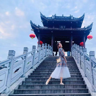 Yunnan Tourism Ethnic Style Embroidered Dress Summer Seaside Holiday Beach Dress Desert Grassland Slimming Photo Long Dress
