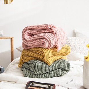 Ruijing Textile Megle Chenille Knitted Wool Soft Accessories Sofa Bed End Cover Wool Blanket Excluding Tax