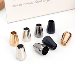 Metal hanging bell wear rope buckle down jacket hat slip buckle vests zinc alloy horn-shaped hanging beads factory wholesale