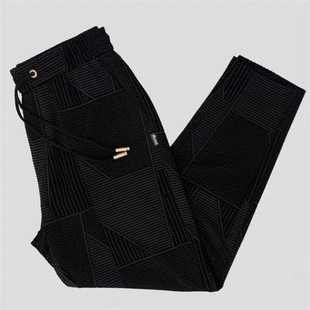 [High-End European Goods] 2024 Spring & Fall Men's Fashion Jacquard Elastic Waist Pants Business Straight Accessible Luxury Casual Pants