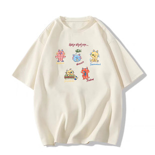 White Short-sleeved T-shirt Women's 2025 New chubby girl Summer Pure Cotton Design Niche American Half-sleeved Loose Top