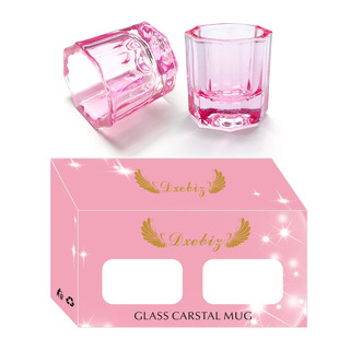 Nail tools wholesale small octagonal Crystal Cup without lid special liquid Cup for crystal nail blending Cup