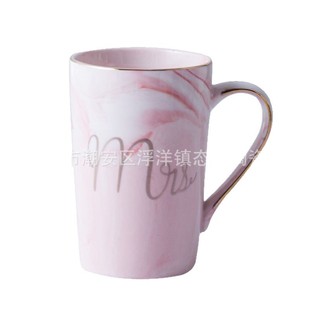 Creative Marble Pattern Ceramic Cup Couple Mug Coffee Cup Activity Gift Accompanying Gift Water Cup Printed logo