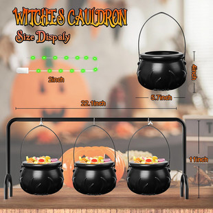 Halloween Party Decoration Witch Cauldron Amazon Home Kitchen Candy Bucket Outdoor Interior Decoration Shelf