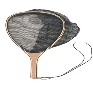 Wooden Handle Copy Net Fly Fishing Fishing Net Rubber Fishing Net Luya Raft Fishing Copy Net New Hand Fishing Net Fishing Gear