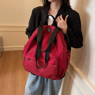 Autumn and Winter New Style Joker Backpack Women's Bag Travel Backpack Trendy Fashion Thermal Insulation Mummy Backpack