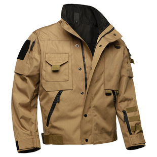 Cross-border Men's 2024 Autumn and Winter Men's Special Agent Tactical Jacket Men's Windproof Anti-scratch Wear-resistant Outdoor Military Jacket