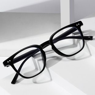 New black frame glasses myopia without makeup anti-blue light eye frame box can be equipped with 3303 anti-glasses frame wholesale