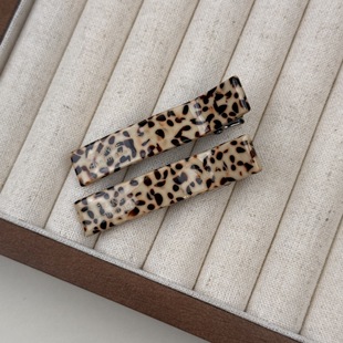Korean Simple Acetic Acid Half-Tied One-Word Clip Bangs Hairpin Female Forehead Hairpin 2024 New Niche Duckbill Clip