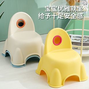Thickened Children's Bazooka Backrest Household Children's Dining Chair Baby Chair Small Bench Kindergarten Anti-slip Plastic Stool