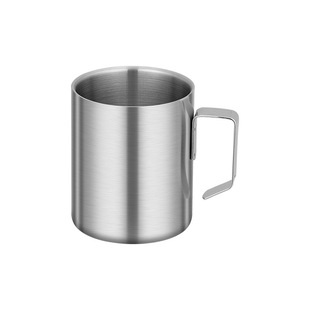 Customized 304 stainless steel children's water cup double-layer anti-scald anti-drop hosting kindergarten baby milk cup student cup