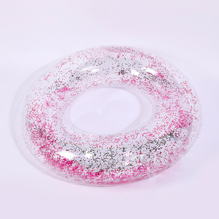 New Transparent Sequin Thickeneded Kidsren's Swimming Ring Environmentally Friendly Pvc Inflatable Armpit Swimming Ring Anti-Rollover Lifebuoy