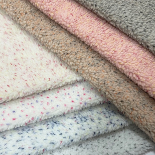Manufacturer's Ready-Made Lamb Wool Jacquard Two-Color Baby's Breath Autumn and Winter Warm Jacket Home Textile Shoe Material Luggage Fabric