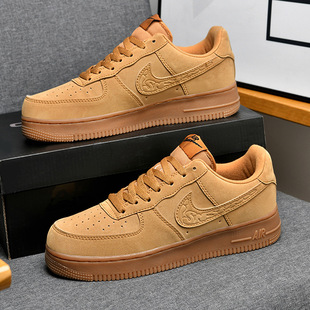 Year of the Snake Limited Air Force One Men's Shoes af1 Low-top White and Black Gold Benmingnian Shoes Men's Putian aj1 Board Shoes Women