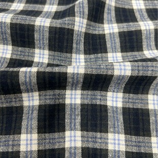 Spot Washed Cotton Yarn-Dyed Plaid Fabric Spring, Summer and Autumn Shirts for Women and Children's Clothing Angora Red Plaid Fabric