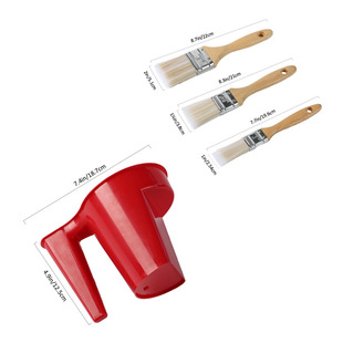 Paint cup set of 4 sets a paint cup one inch paint brush 1.5 inch paint brush 2 inch paint brush