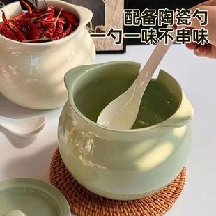Масляный резервуар Высокотемпературная керамическое масло масло чили красное масло чили банки с перцем для кухни Специальный контейнер для хранения масла Домашнее масло