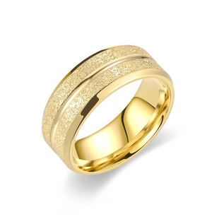 Senior Niche Cold Wind Frosted Titanium Steel Ring Men's Fashion INS Handsome Couple Ring European and American Cross-border Jewelry
