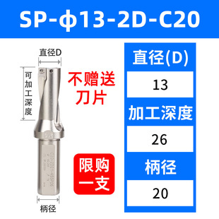 Hoca u drill violent drill spray drill cutter rod WC blade sp flat bottom extended deep hole lathe CNC fast drill bit