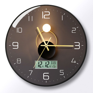 ♯Chinese Modern Led Wall Clock Calendar Clock Silent Clock Wall Hanging Wholesale Amazon Cross-Border Wall Cl