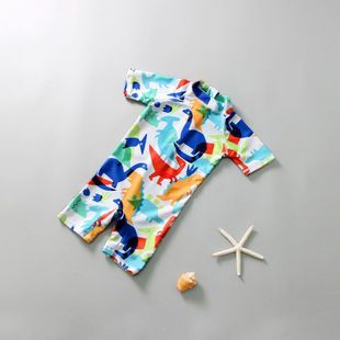 Children's Swimwear Girls Boys Baby Long-sleeved Sunscreen Quick-drying Swim Trunks suit Warm for Children